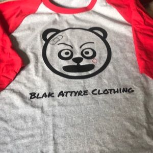 Unisex 3/4 sleeve raglan Panda shirt